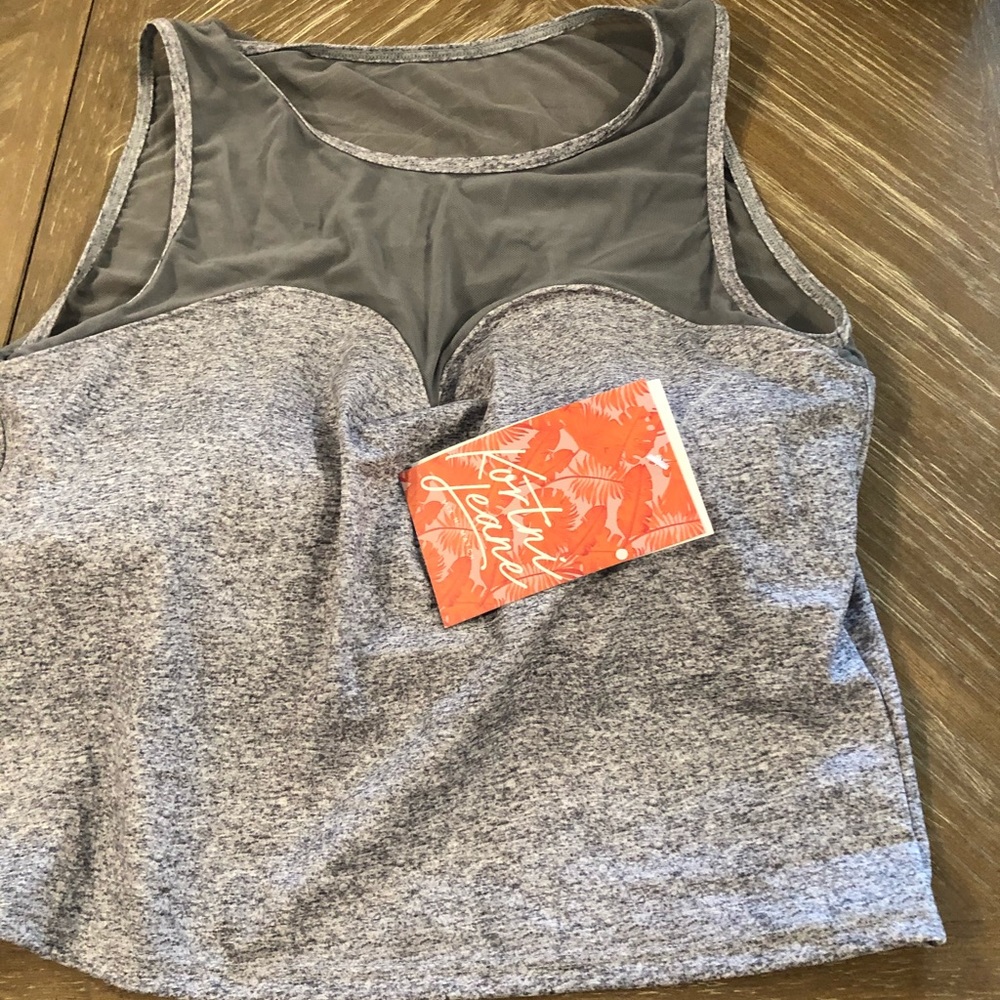 Kortni Jeane- netted sweetheart swim top- NWT